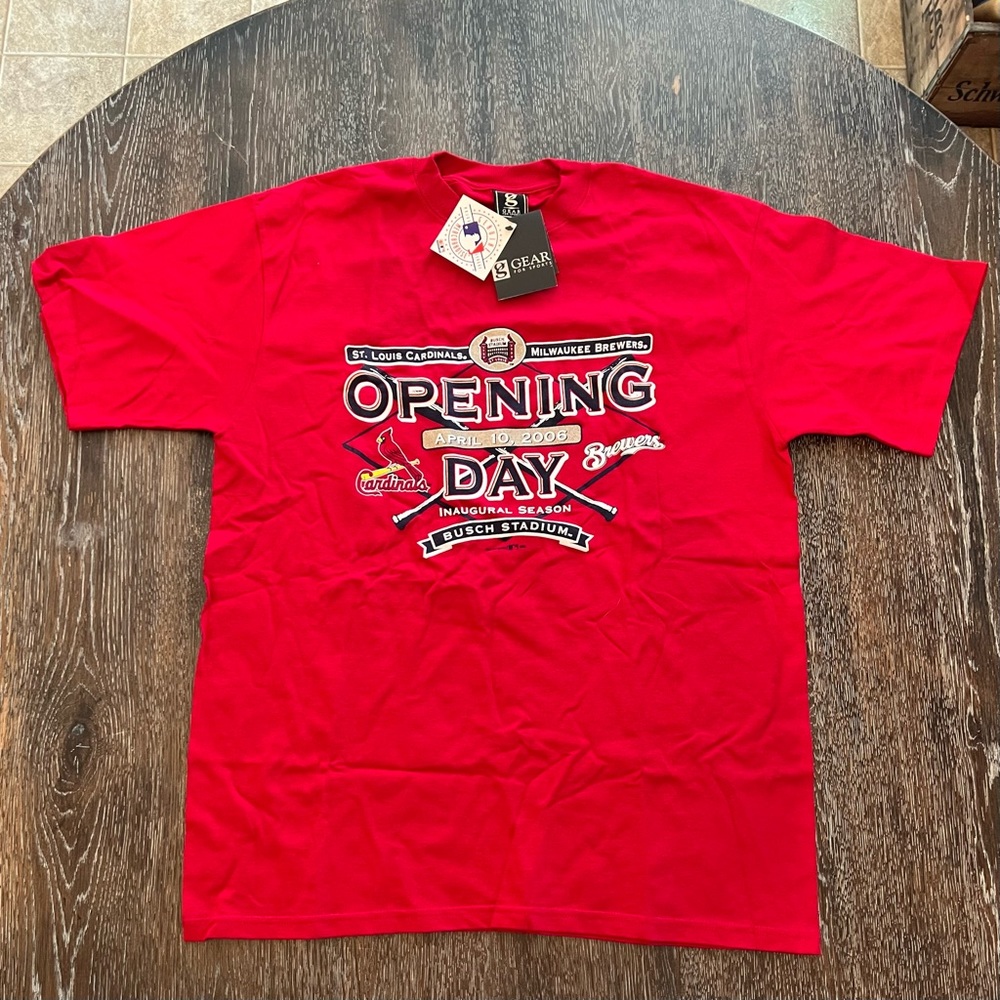 St Louis Cardinals 2006 Busch Stadium Opening Day / Inaugural Season T-Shirt NWT